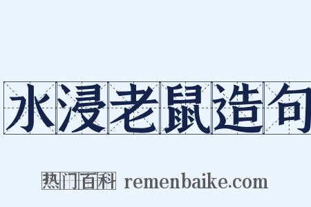 水浸老鼠造句是什么意思的图片